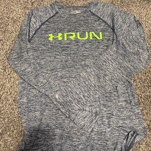 Under Armour Heathered Blue Performance Shirt